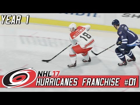 NHL 17 Franchise [#01] | Carolina Hurricanes Season 1 Game 1 @ Winnipeg Jets (9/13/2016)