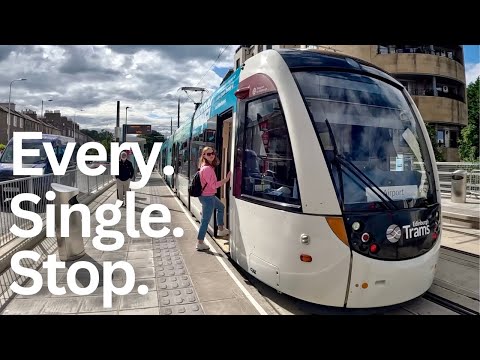 The Edinburgh Tram Challenge. Alighting at EVERY stop between the Airport and Newhaven...