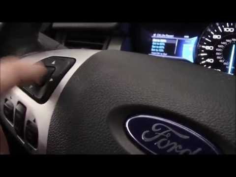 Oil Life Reset 2013 Ford Edge