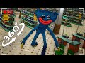 VR 360°  Poppy Playtime Huggy Wuggy in Supermarket / 360 Video 4K