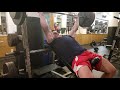 Inclined bench press