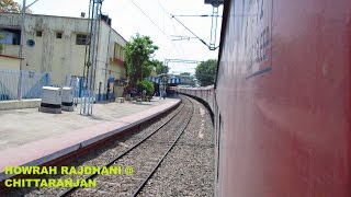 preview picture of video 'HWH WAP-7 HOWRAH RAJDHANI Express departs & accelerates from my Hometown ( CRJ ).'