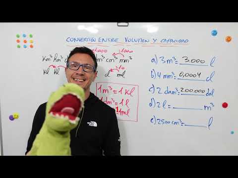 Conversión entre VOLUMEN y CAPACIDAD - Ejercicios