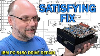 Troubleshooting floppy drives with a repair (Tandon TM-100)