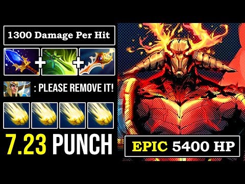 SUPERMAN PUNCH 7.23E Crazy Meta Sven 1300 DMG Per Hit 5400 HP MEGA CREEP COMEBACK DotA 2