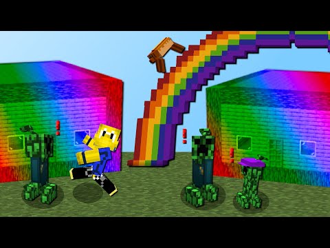 LeKoopa & Lumpi im REGENBOGEN Dorf! (Voxels Mod)