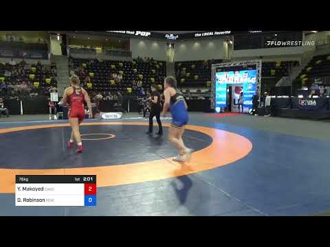 76 Kg Semifinal - Yelena Makoyed, CARD - TMWC Vs Olivia Robinson, Peninsula Wrestling Club (PWC)