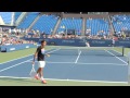 Roger Federer service practice