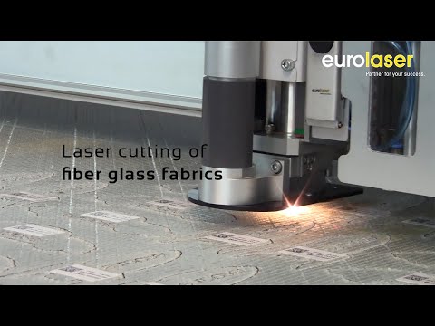Laser cutting of fiberflass babrics