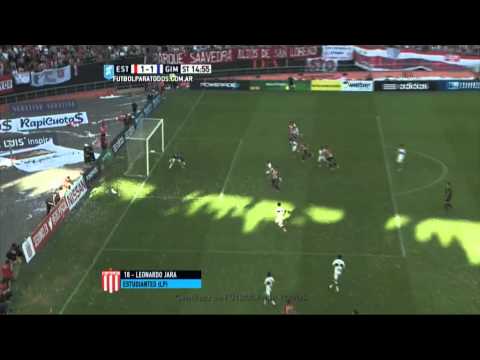 Gol de Jara. Estudiantes 1 - Gimnasia 1. Fecha 24. Primera División 2015. FPT.