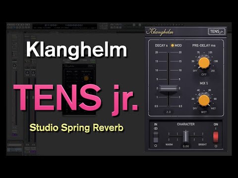 【Free Reverb】Klanghelm " TENS jr. (studio spring reverb) " (No Talking)