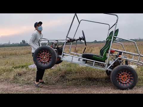 Full video How to make a 125cc gokart at home  #cartech