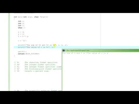 C Programming Tutorial 6 - Outputting - Part 2