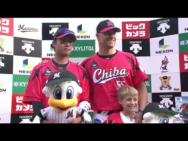 マリーンズ・高濱選手・スタンリッジ投手ヒーローインタビュー 2016/6/11 M-S