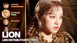 Download lagu (G)I-DLE - LION (Line Distribution Color Coded Lyrics) (여자)아이들 mp3 Download lagu (G)I-DLE - LION (Line Distribution Color Coded Lyrics) (여자)아이들 mp3