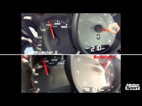 Porsche 718 Boxster S VS old Boxster S : 0-250 km/h