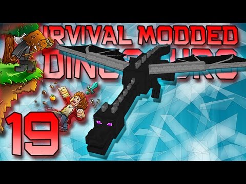 Minecraft: Modded Dinosaur Survival Let's Play w/Mitch! Ep. 19 - DINOS IN THE END!