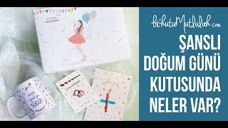 Şanslı Doğum Günü Hediye Kutusu Hediye Seti (Bikutumutluluk.com Doğum 