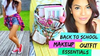 Back To School: Essentials, Outfit, and  Makeup! | BELINDA SELENE