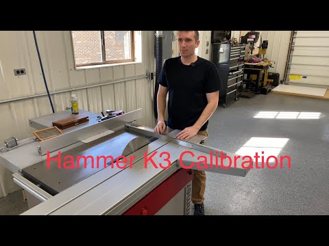 Hammer K3 Sliding Table Saw Calibration