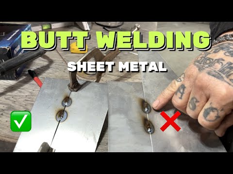 How to Butt Weld Sheet Metal 🔥 (the right way vs the wrong way)