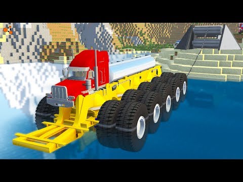 Beamng drive - Giant Winch Сrushes Сars #7