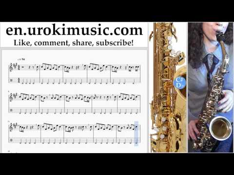 Saxophone lessons (Alto) Katy Perry - Pendulum Sheet Music Tutorial Part#2 um-i352
