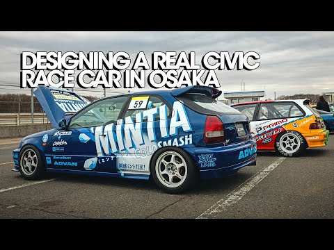 Designing a real Civic race car in Osaka for Exceed and No Good Racing...
