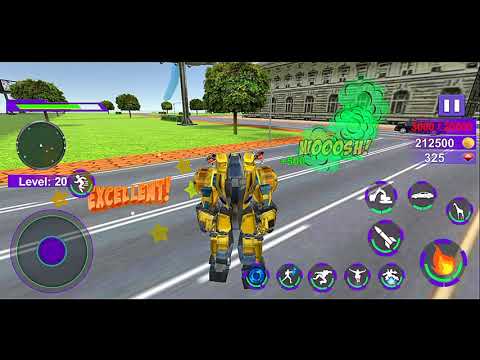 Multiple Transform Robot Game 2021 - Giraffe Car Crane Robot Transformation #2 - Android Gameplay