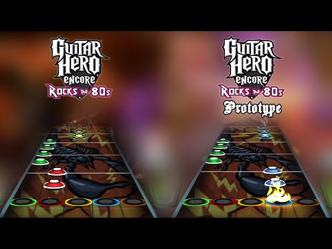 Guitar Hero 80's Prototype - "Hold On Loosely" Chart Comparison