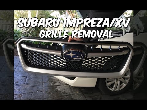 How To Remove Subaru Impreza/VX/Crosstrek Grille (2012+)