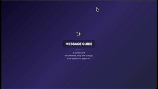 How to Create Message Popups
