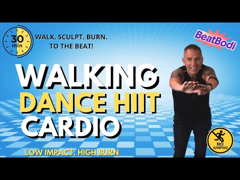 30 MIN CARDIO STYLE WALKING DANCE HIIT WORKOUT - Low Impact