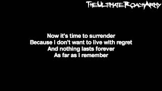 Papa Roach - As Far As I Remember {Lyrics on screen} HD
