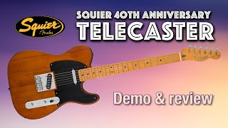 Video thumbnail for SQUIER 40th ANNIVERSARY TELECASTER DEMO & REVIEW by David Niles