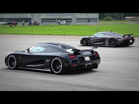 940HP Koenigsegg Agera X vs. 1500HP Koenigsegg Regera DRAG RACE | Head-to-Head Accelerations!