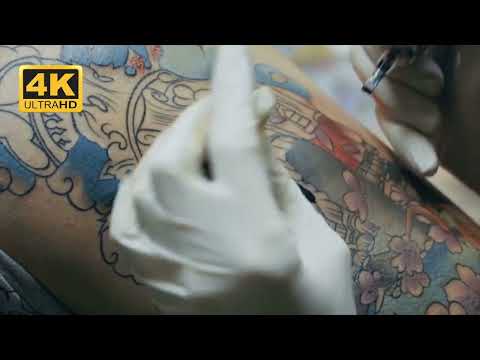 TATTOO 4K Stock Videos - No Copyrights ! FREE STOCK FOOTAGE ! I'm sure it's a painful tattoo