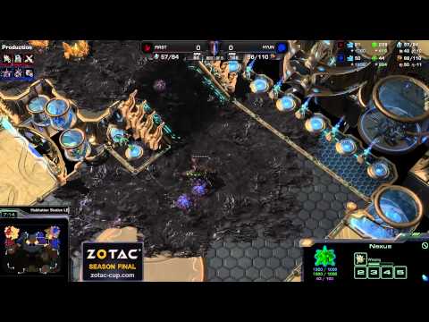 Hyun vs. First - Game 1 - ZOTAC Season Finals - StarCraft 2