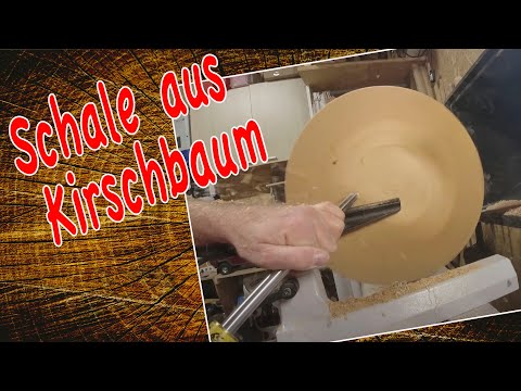 Bowl from cherry wood turning from switzerland