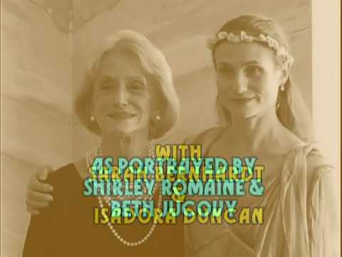 Sarah Bernhardt and Isadora Duncan, meeting in Long Beach, Long Island 1917