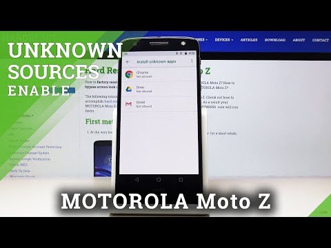 How to Install Apps from APK Packages on MOTOROLA Moto Z - Enable Unknown Sources