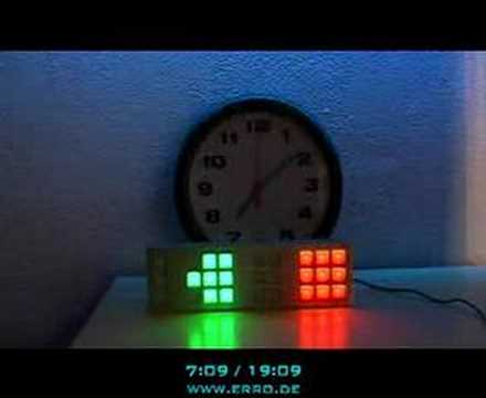 TIX UHR, TIX CLOCK, LED Clock, Display