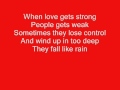 Who Let In The Rain By, Cyndi Lauper (Lyrics)