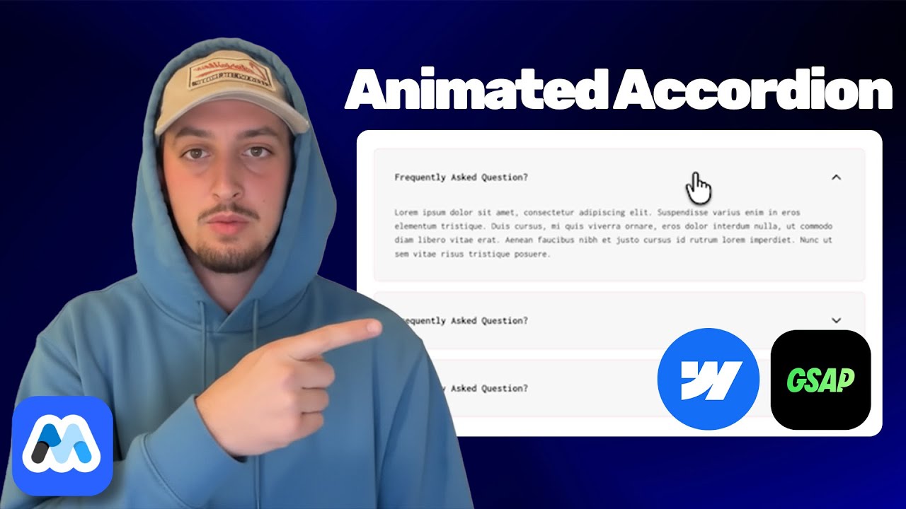 How to Build an Animated Accordion in Webflow (IX3 Tutorial)
