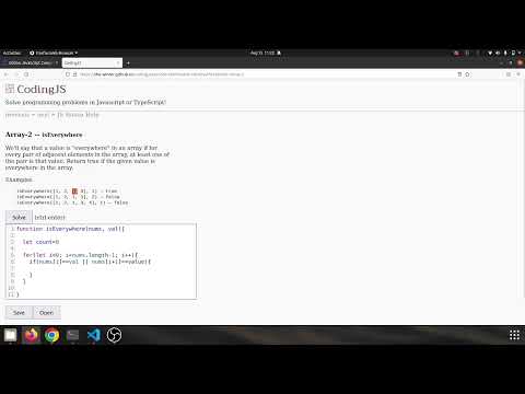 Codingjs Codingbat Array 2 Iseverywhere Solution