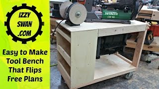 Quick and Easy Tool Bench that flips! (How to Make)