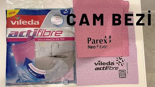 Cam Temizliği Artık Çok Kolay(Vileda Actifibre-Parex Neo Fiber)