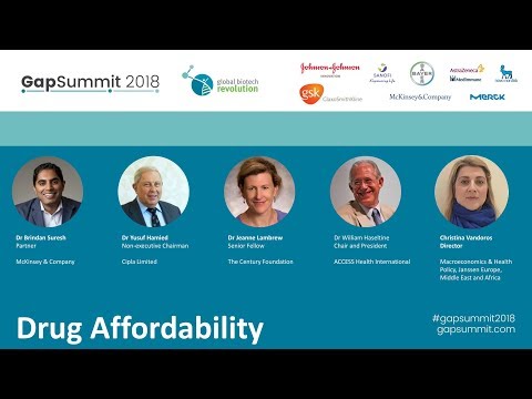 GapSummit 2018 Panel: Drug Affordability