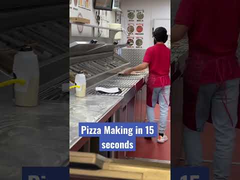 This is Papa John’s Pizza, doing their orders in less than 1 minute!