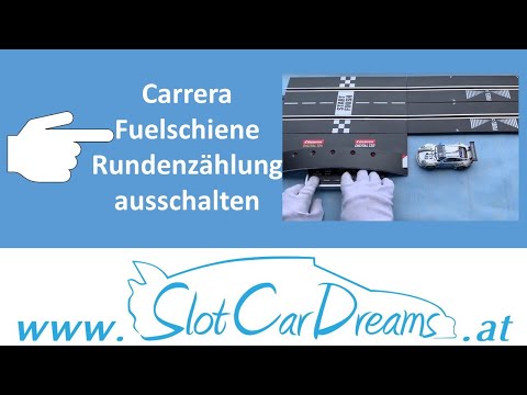 Carrera Fuelschiene Rundenzählung ausschalten